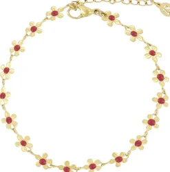 Armband Bloemen Roze
