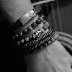 Armband Stones Basic Bruin