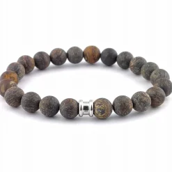 Armband Stones Basic Mat Bruin