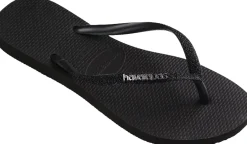 Badslippers Glitter Zwart