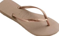 Badslippers Slim Beige