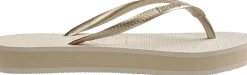 Badslippers Slim Flatform Beige