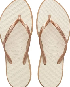 Badslippers Slim Point Beige