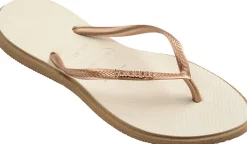 Badslippers Slim Point Beige