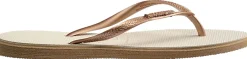 Badslippers Slim Point Beige