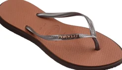 Badslippers Slim Point Bruin