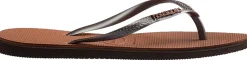 Badslippers Slim Point Bruin