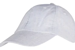 Baseball cap Calso with herringbone Blauw