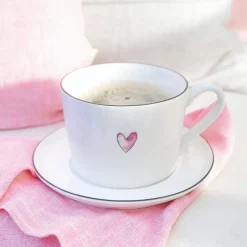 Beker Rose Heart Wit