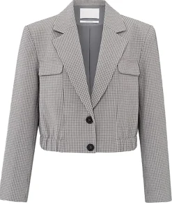 Blazer Check Grijs