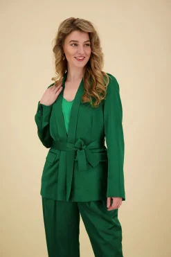 Blazer Satin Groen