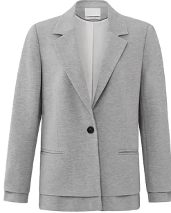 Blazer with seam Grijs