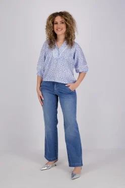 Blouse Aleyna Saku Blauw