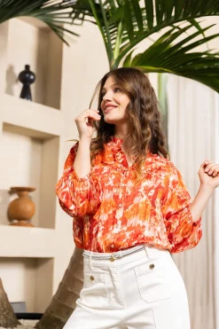 Blouse Aloha Rood