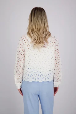 Blouse Broidery Anglaise Wit