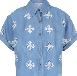 Blouse Chambray Blauw
