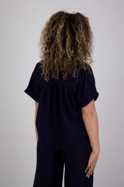 Blouse Deep Blauw