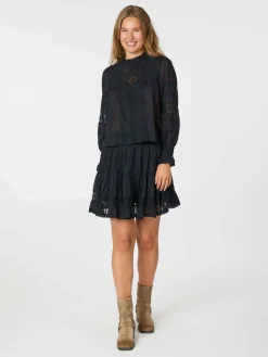 Blouse Ebba Voile Blauw