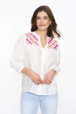 Blouse Embroidery at Yoke Wit