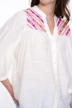 Blouse Embroidery at Yoke Wit