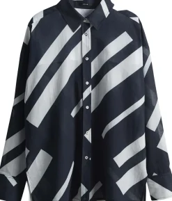 Blouse Fenlo Stripe Blauw