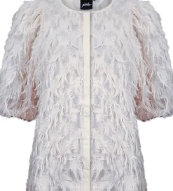 Blouse fringes Wit