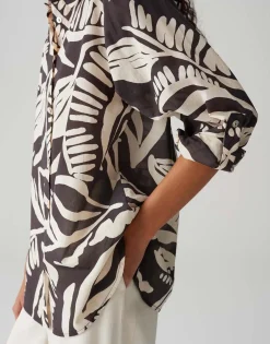 Blouse Fumine Tropical Bruin