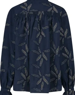 Blouse Jenna Embroidery Blauw
