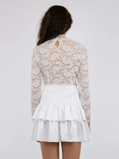 Blouse Liza Laceflower Wit