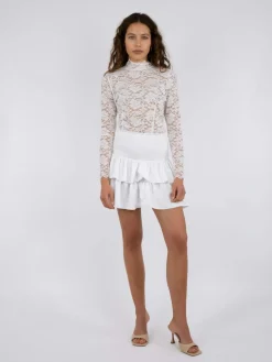 Blouse Liza Laceflower Wit