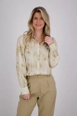 Blouse print Beige