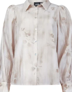 Blouse print Beige