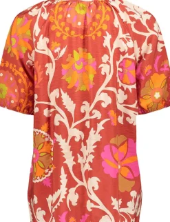 Blouse Print Rood