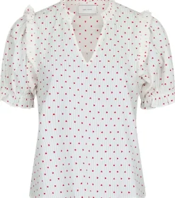 Blouse Rosalie Heart Wit