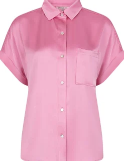 Blouse Satin Look Roze