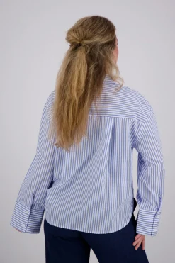 Blouse Stripes Blauw