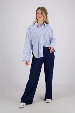 Blouse Stripes Blauw