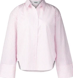 Blouse Stripes Roze
