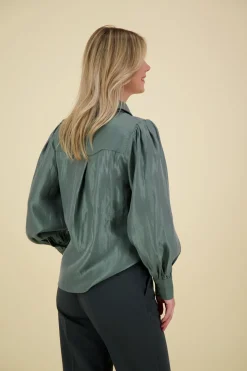 Blouse Veronne Shimm Ray Groen
