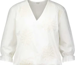 Blouson Broderie Wit