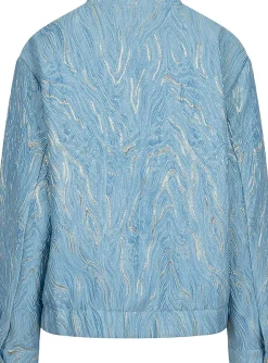Bomberjack Jacquard Blauw