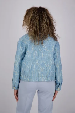 Bomberjack Jacquard Blauw