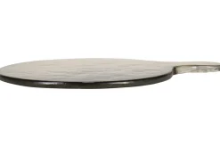 Borrelplank "Bob" bruin rond glas 38x28x1cm Bruin