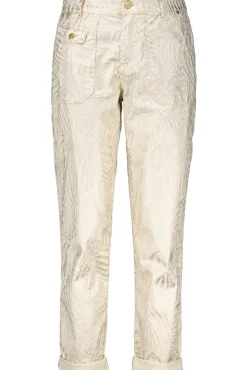 Broek Leaf Metallic Wit