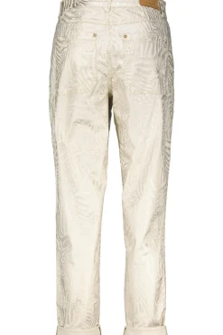 Broek Leaf Metallic Wit