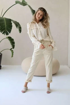 Broek Lisette Gebroken Wit