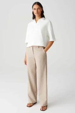 Broek Mauno city Beige