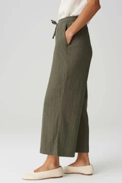 Broek Mileni Crinkle Groen