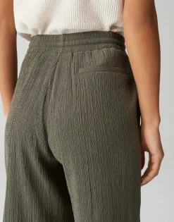 Broek Mileni Crinkle Groen