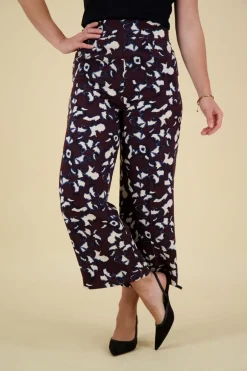 Broek Misha Floral Paars